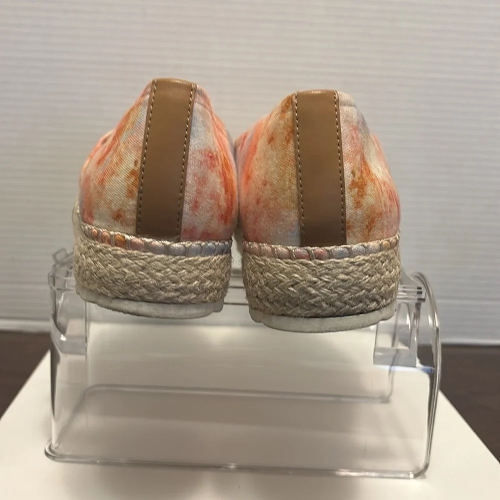 Dr. Scholl's Sunray Orange and Blue Espadrilles Slip-On Shoes
